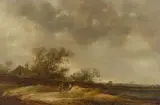 Jan van Goyen, Landscape with three peasants