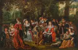 David Vinckboons, Elegant Company, c. 1610, oil on panel