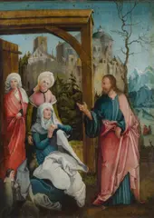 South German Master, Christ taking leave of his Mother, c. 1515/20, oil on panel