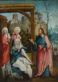 South German Master, Christ taking leave of his Mother, c. 1515/20, oil on panel