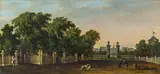 Magnificent castle in a park landscape by Bernardo Bellotto, also called Canaletto , circle of, c. 1770-90, oil on canvas, offered Nov 2013