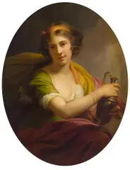 Johann Baptist Lampi the elder, Hebe, oil on canvas, oval