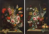 Still life with flowers (a pair) by Franz Michael Sigismund von Burgau the Elder, 1747, oil on canvas, sold Nov 2013