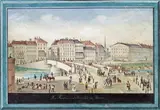Balthasar Wigand, Ferdinandsbrücke in Vienna, watercolour on paper
