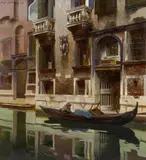 Luigi Selvatico, Canal in Venice, 1905, oil on canvas