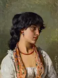 Eugen von Blaas, Gentle Beauty