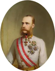 Empress Elisabeth & Emperor Franz Joseph I. by Franz Russ the Elder, c. 1866, oil on cardboard, sold Nov 2013