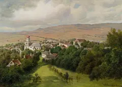 Anton Müller, View to the Bisamberg, 1904, oil on canvas