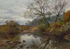 Hugo Darnaut, Alte Tulln, 1896, oil on canvas