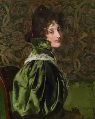 Alexander Rothaug, Portrait of the artist's wife, oil on canvas