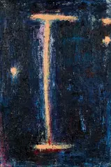 Peter Friedl, Herzog Blaubart, 1987, Öl auf Leinwand