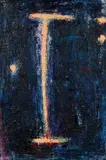 Peter Friedl, Herzog Blaubart, 1987, Öl auf Leinwand