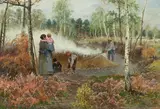 Theodor von Hörmann, Charburner with family