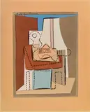Pablo Picasso, Gitarre und Obstschale