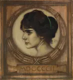 Franz von Stuck, Porträt Gemma Bierbaum