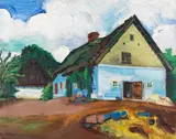 Max Pechstein, Weißes Haus, Wohl 1928, Oil on canvas
