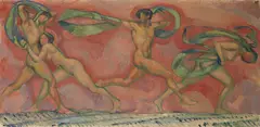 Ludwig von Hofmann, Tanzfries, 1912, Oil on canvas