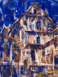 Tessiner Häuser I by Christian Rohlfs, 1928, Tempera, sold Jul 2020