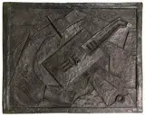 Jacques Lipchitz, Nature morte aux instruments de musique, 1918/19, Bronze relief with greenish brown patina