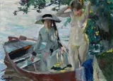 Edward Cucuel, Après le bain, Um 1911/12, Oil on canvas