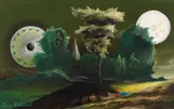 Franz Radziwill, Wenn es in der Landschaft still ist, 1970, Oil on canvas, mounted on panel
