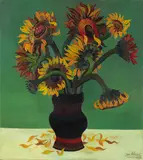 Josef Scharl, Sonnenblumen (Sunflowers), 1933, Oil on canvas
