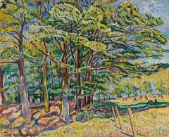 Eichen by Theo von Brockhusen, 1916, Oil on canvas, sold Jul 2020