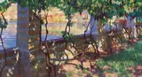 Hans Lietzmann, Pergola des Café Paradiso in Torbole, 1911, Oil on canvas