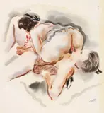 George Grosz, Erotische Szene