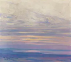 Charles Johann Palmié, Morgenstimmung am Bodensee, 1907, Oil on canvas