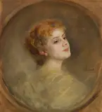 Franz von Lenbach, Lily von Poschinger, Um 1896, Oil on canvas