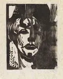 Emil Nolde, Blonde Frau, 1917, Woodcut