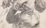 Adolph von Menzel, Studie eines biertrinkenden Mannes