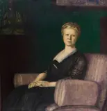 Franz von Stuck, Porträt Luise Bestehorn, 1917, Oil on canvas