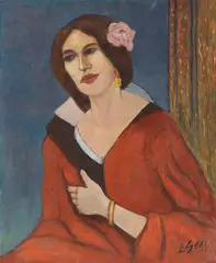 Louis Seel, Donna Lucia (Porträt Raimonde Astrie), 1914, Oil on canvas