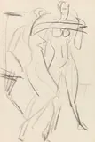 Ernst Ludwig Kirchner, Im Atelier: Zwei weibliche Akte