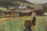 Alexander Koester, Brixlegg im Zillertal, Tirol, Um 1889/90, Oil on canvas