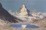 Hans Maurus, Matterhorn vom Riffelsee, 1928, Oil on canvas