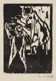 Emil Nolde, Fliederpflücken I, 1910, Woodcut