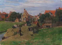 Heuernte (Holland) by Friedrich Kallmorgen, 1910, Oil on canvas, sold Jul 2020