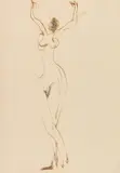 Ernst Ludwig Kirchner, Tanzender weiblicher Akt im Atelier