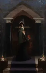 Martin Brandenburg, Das Licht der Welt, Um 1909, Oil on cardboard