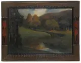 Paul Schad-Rossa, Paradiesesgefilde, Um 1903, Oil on canvas