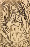 Knieende (Ausschnitt) by Erich Heckel, 1913, Woodcut, sold Jul 2020