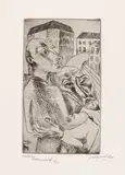 Conrad Felixmüller, Freunde, 1919/21, Etching