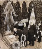 Thomas Theodor Heine, Albrecht Dürer zum 400. Todestag, 1928, India ink drawing over pencil, white-heightened...