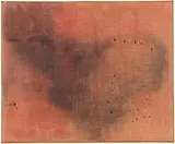 Lucio Fontana, Concetto spaziale, 1957, Punctures, India ink and aniline on burlap