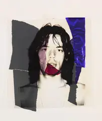 Andy Warhol, Mick Jagger, 1975, Collage. Photo silkscreen on plastic foil, colo...