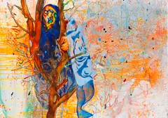 Daniel Richter, The Decorative Immigrant, 2015, Oil on canvas