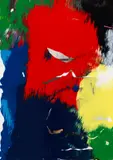 29.04.08 by Gerhard Richter, 2008, Lacquer on printed paper, mounted on board, sold Jul 2020